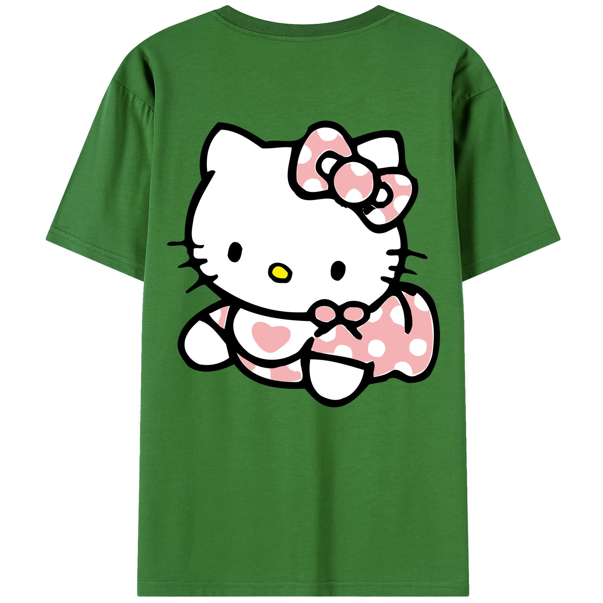 （画像用） Hello Kitty ハローキティ レディース半袖Tシャツ(バックプリント)